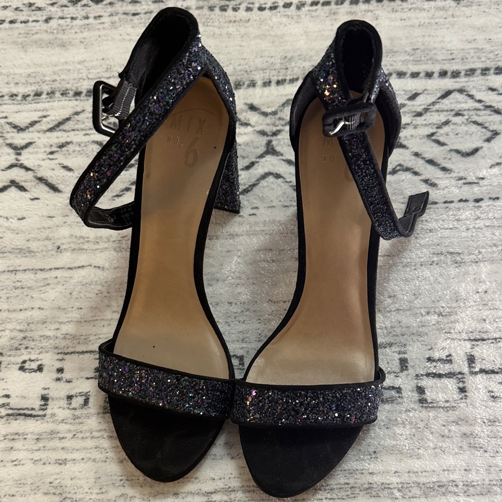 INC International Concepts Sparkly Black Heels